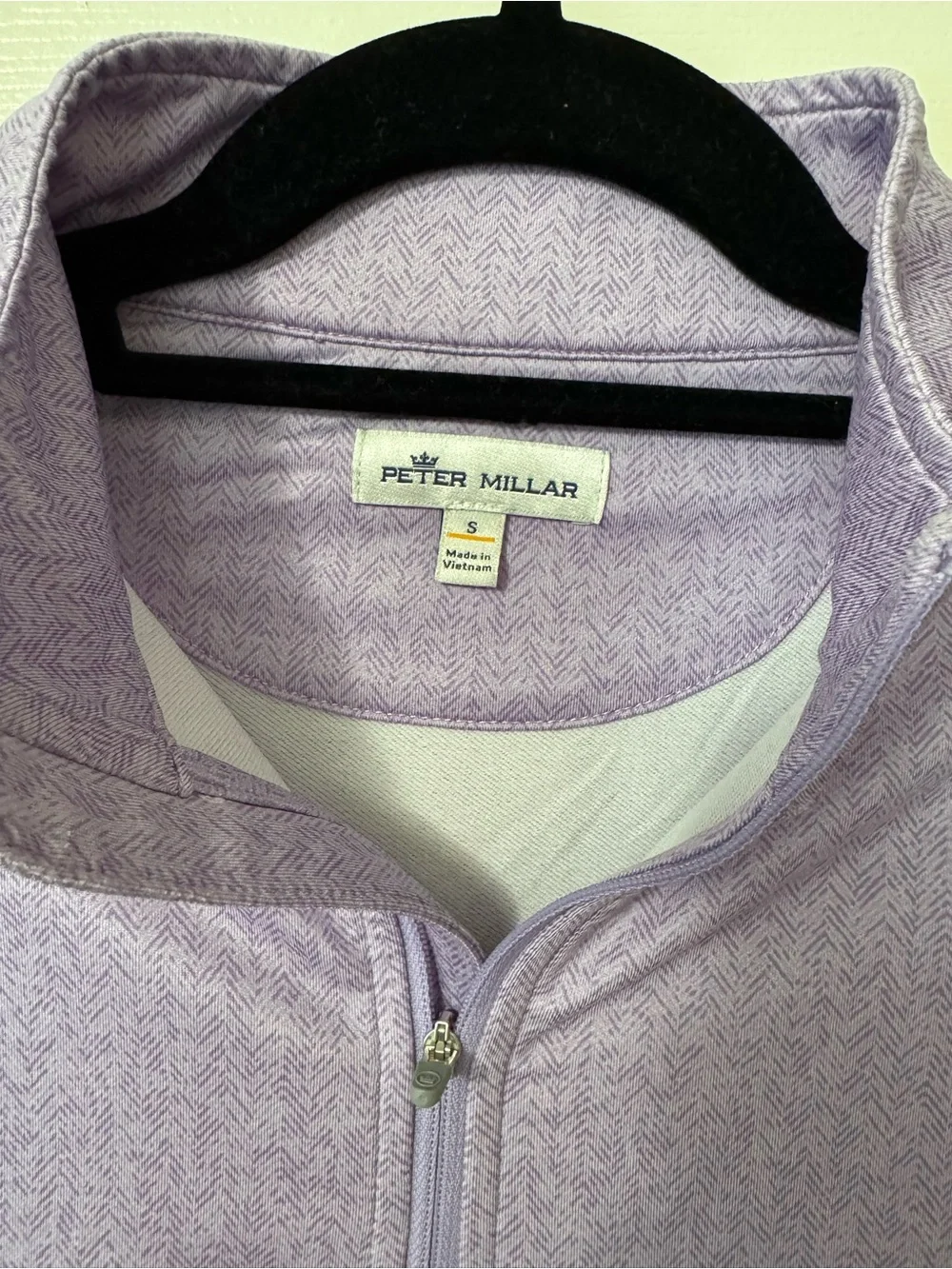 Peter Millar Lavender Half-Zip Performance Sweater